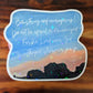 Be Strong and Courageous Vinyl Holographic Sticker